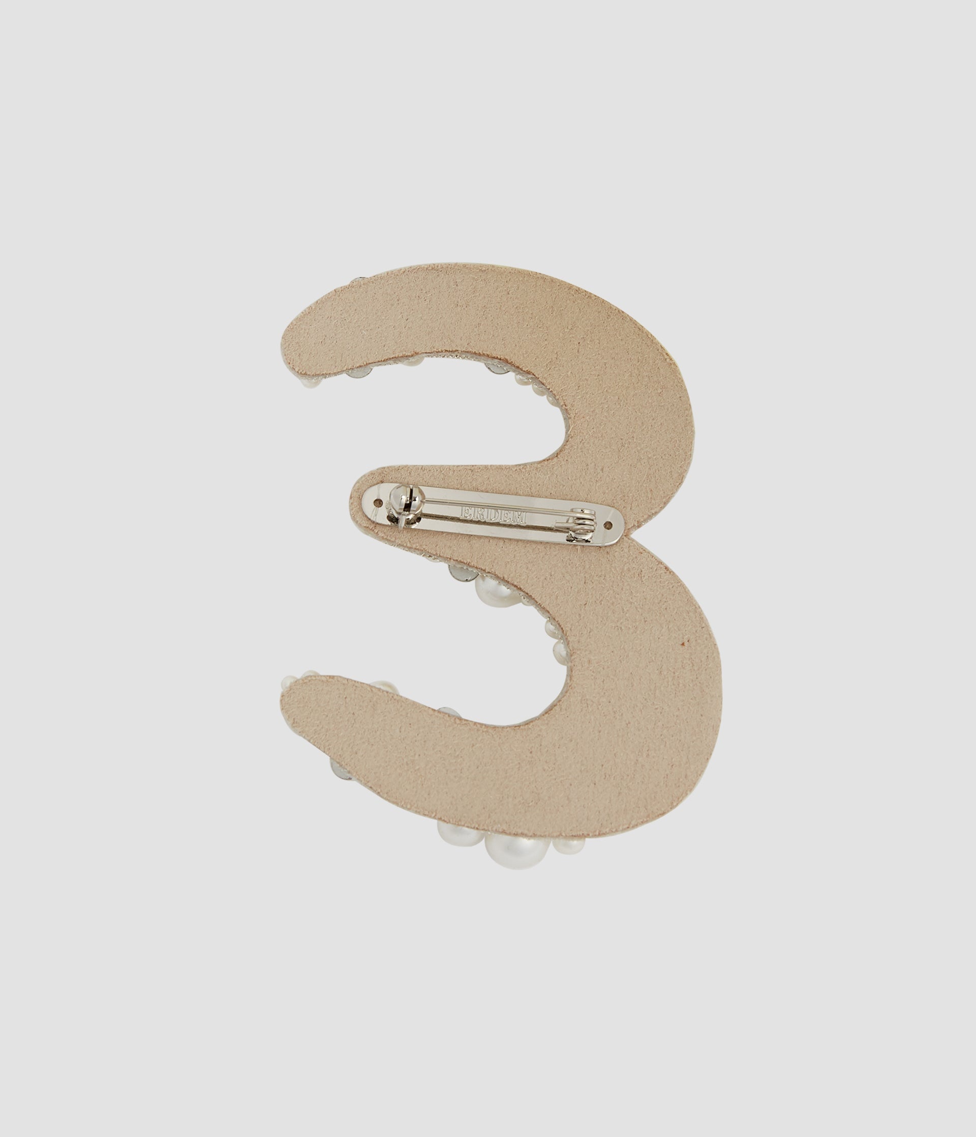 PEARL ALPHABET BROOCH E - 3