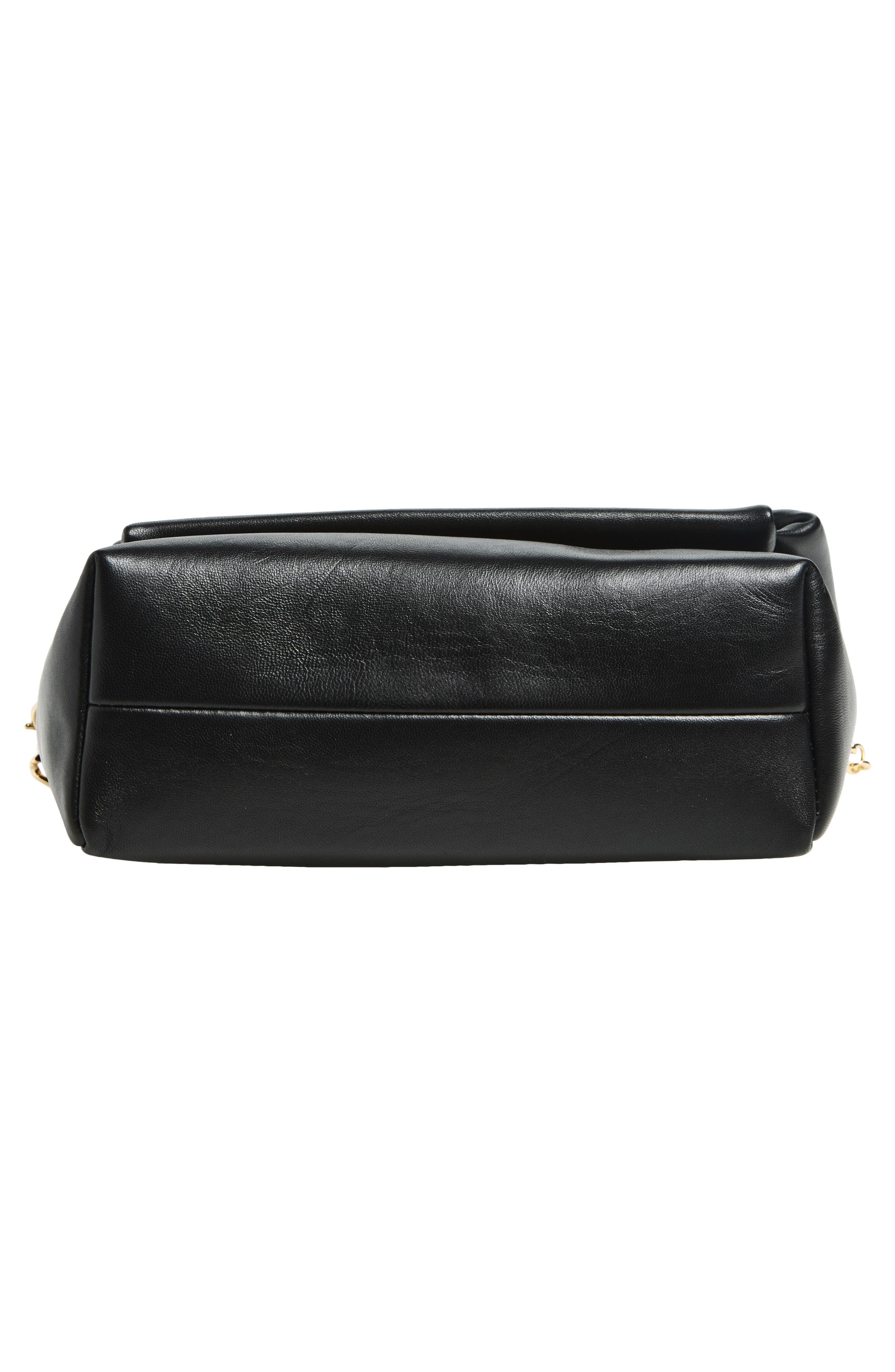 JW Anderson Medium Twister Leather Top Handle Bag in Black 999 at Nordstrom - 5