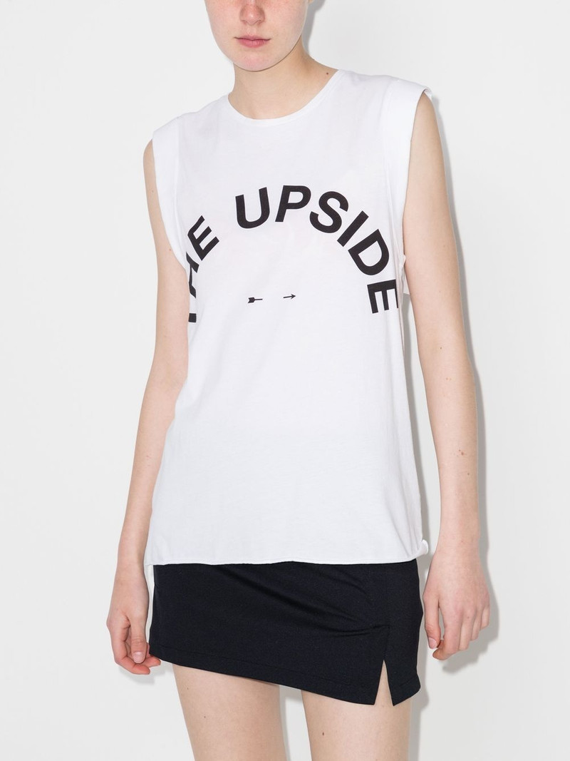 THE UPSIDE logo-print tank top outlook