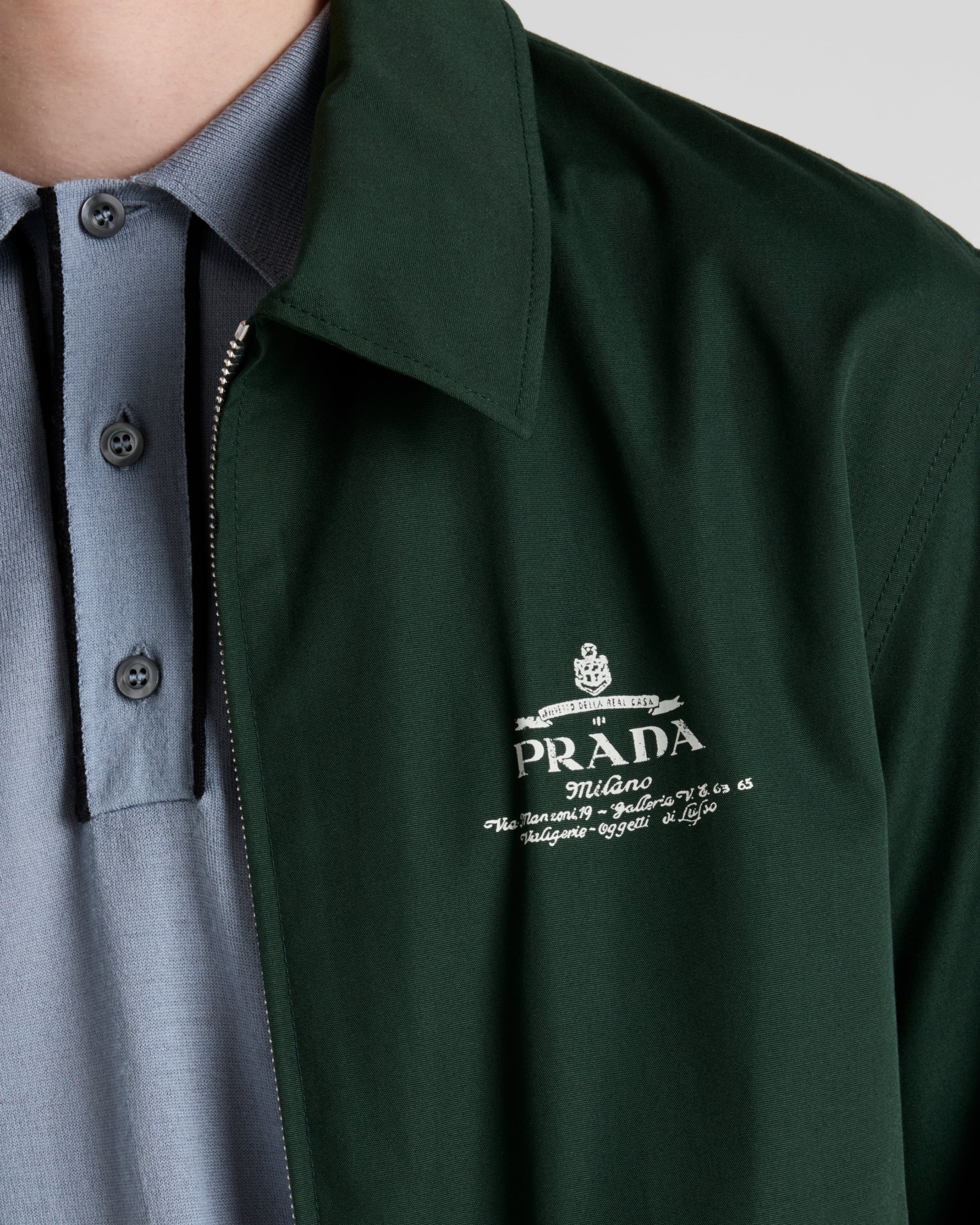 Cotton blend blouson jacket - 4