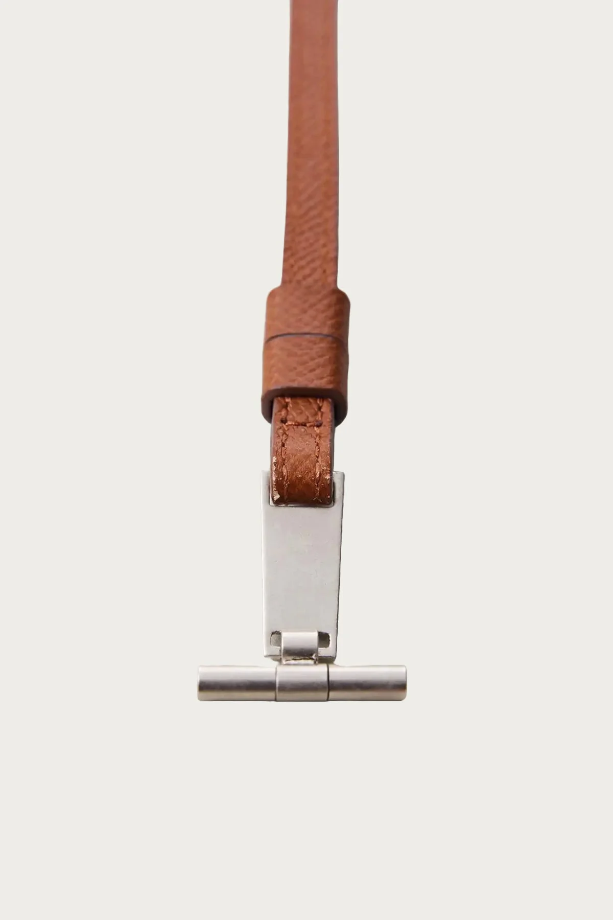 S. Days T-Bar & Leather Strap - Short - Brown - 1