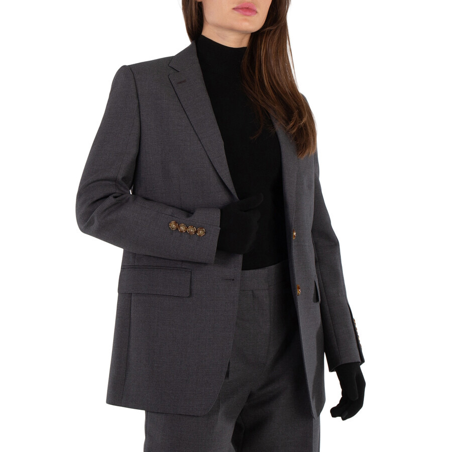 Burberry Ladies Loulou Single Breasted Tailored Blazer - 4