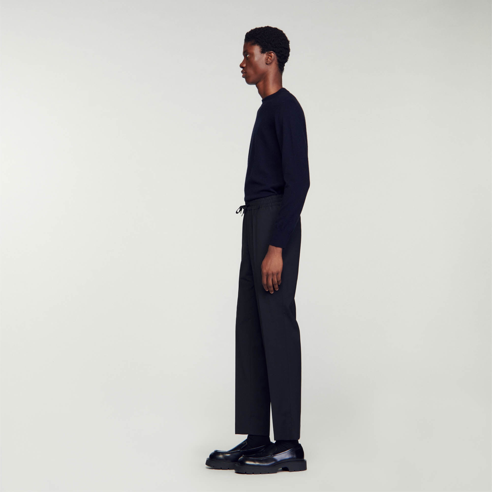 ELASTICATED STRAIGHT-LEG PANTS - 7