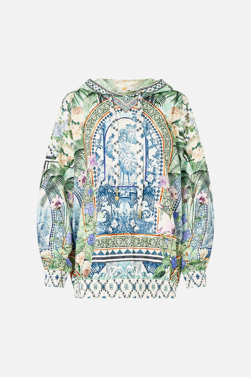 SILK BAND OVERSIZED HOODIE WITH POCKETS 1