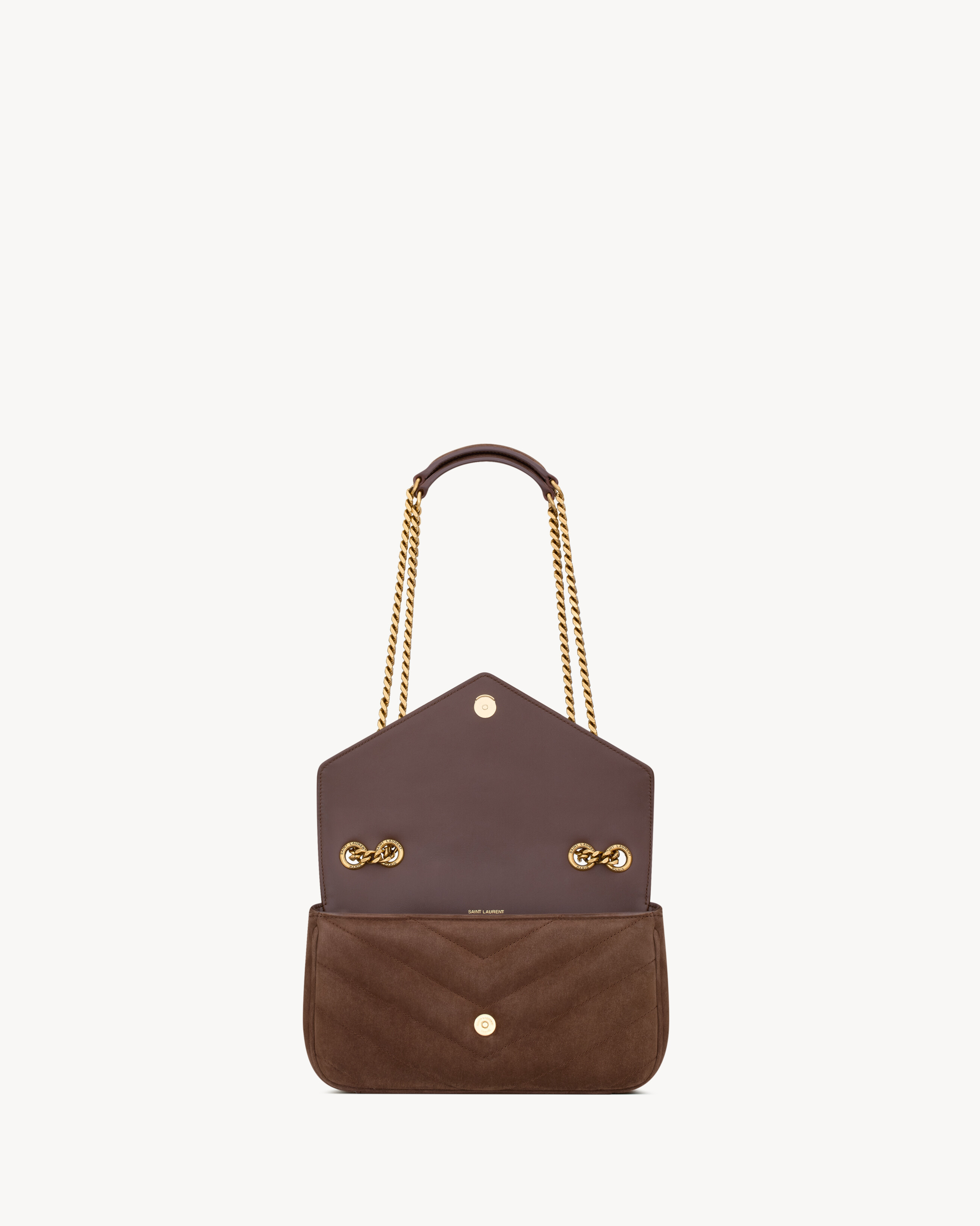 LOULOU SMALL IN MATELASSÉ SUEDE - 4
