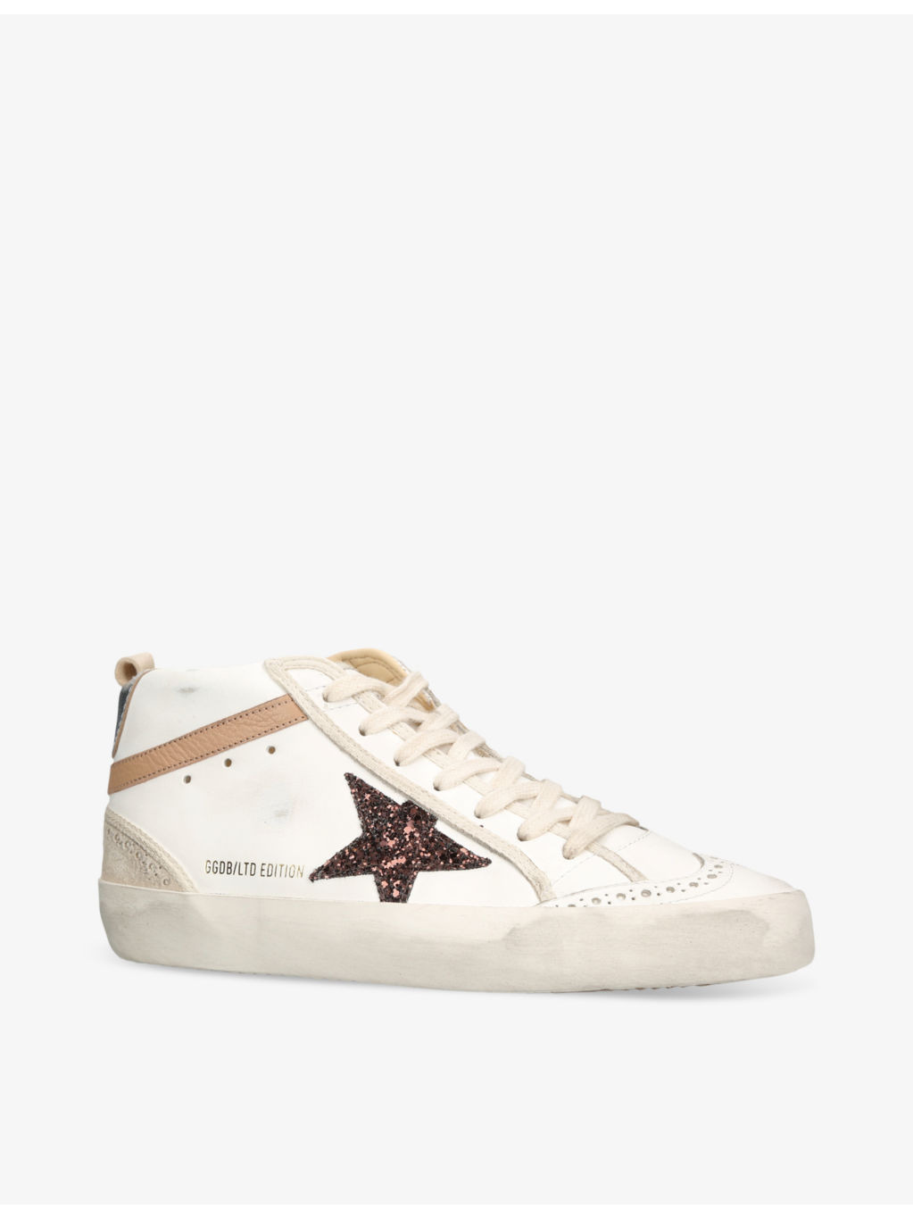 Midstar 11489 contrast-panel leather mid-top trainers - 3