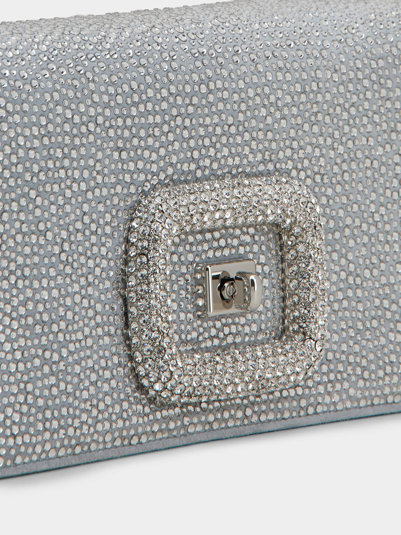 Viv' Choc Bling Bling Mini Bag in Suede 7