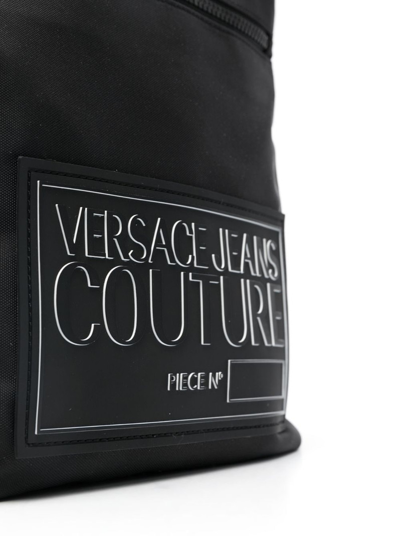 logo-patch zip-fastening shoulder bag 4