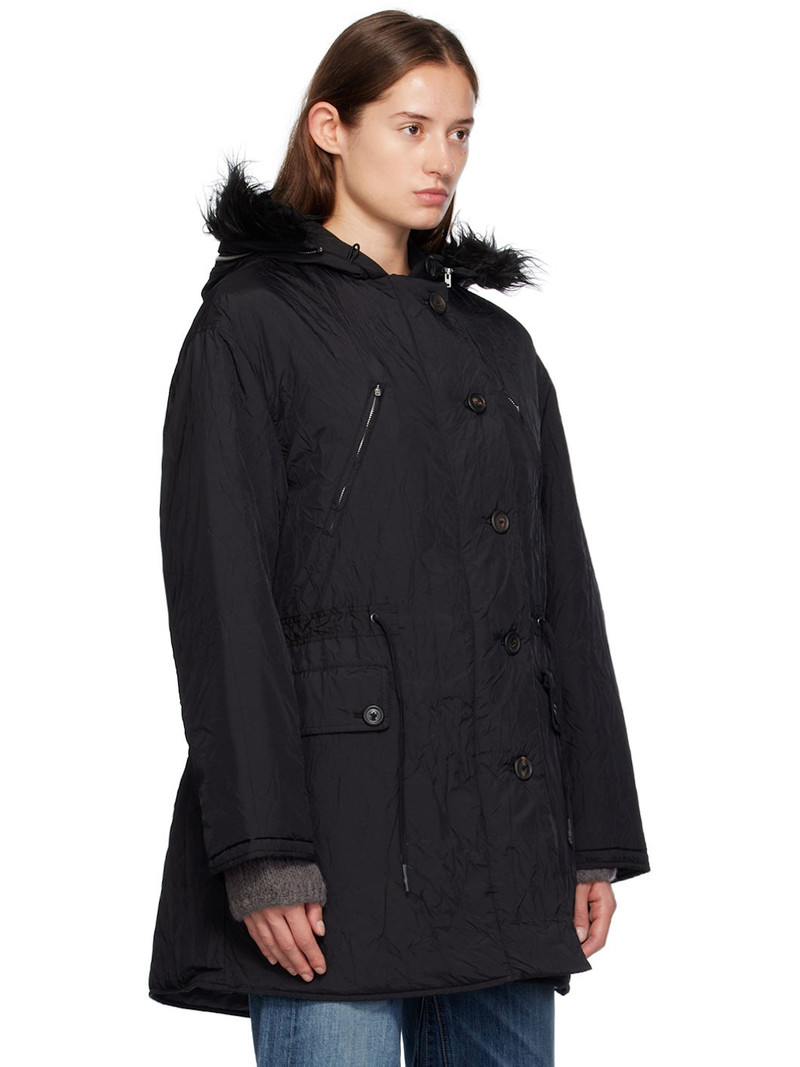 Subtle Parka Shining Black Crinkle Solaro 2
