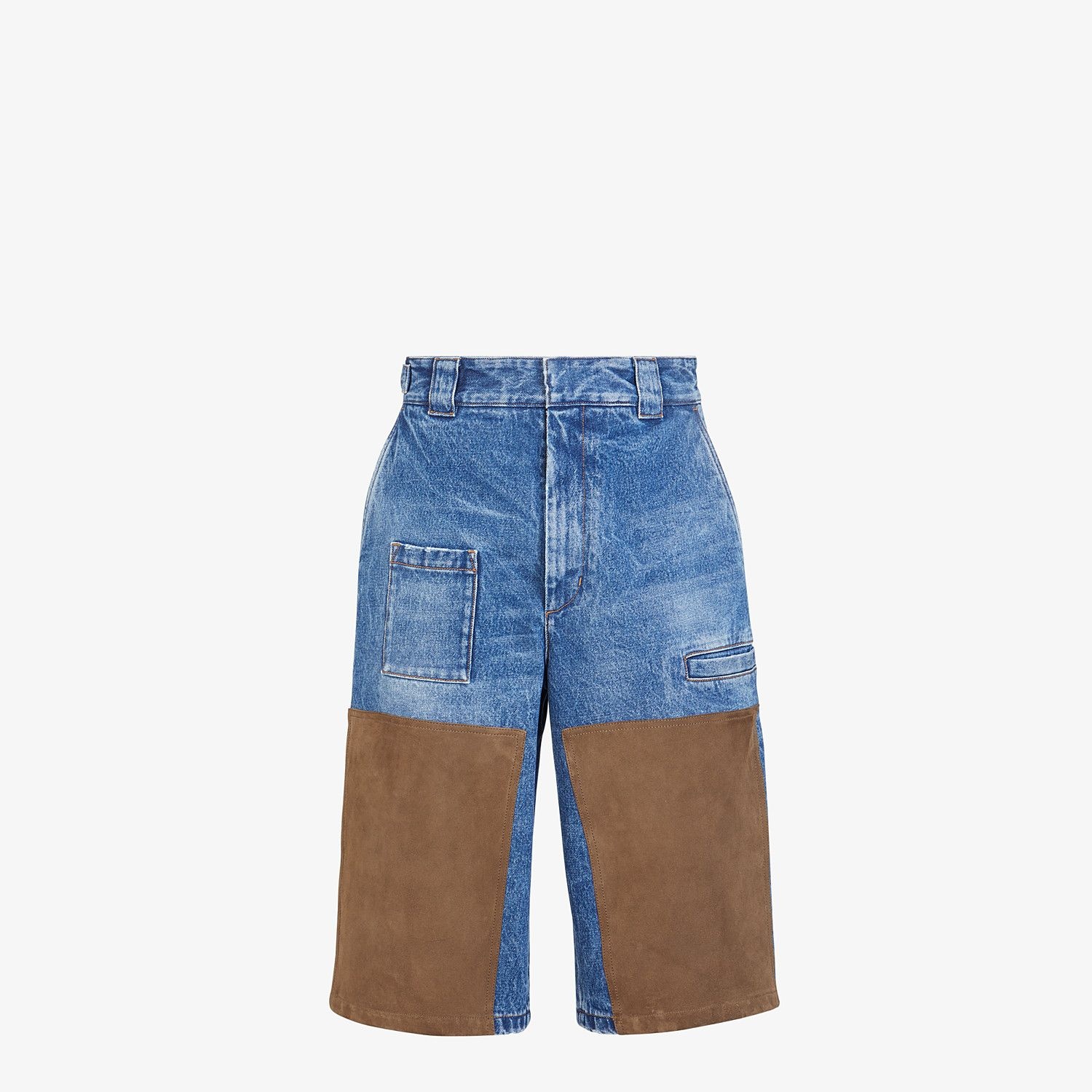 Blue denim Bermudas - 1