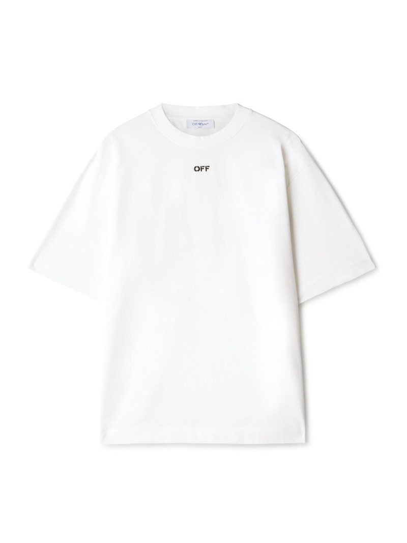 스탬프 스케이트 S / s 티 오프 화이트 / 블랙 - 1