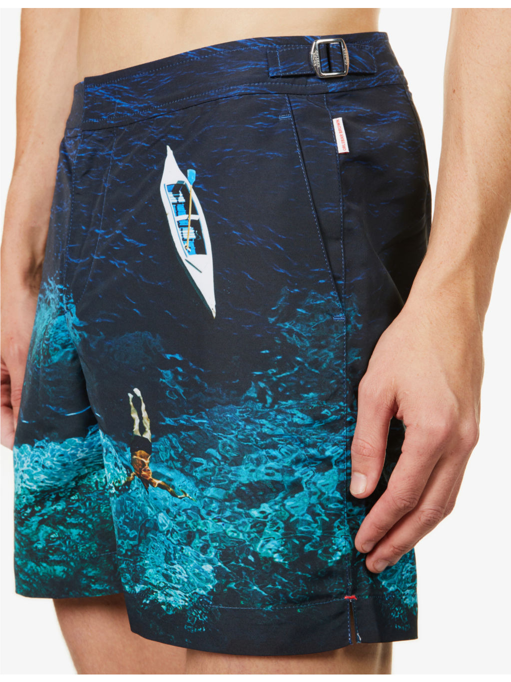 Bulldog Photo graphic-print slim-fit swim shorts - 5
