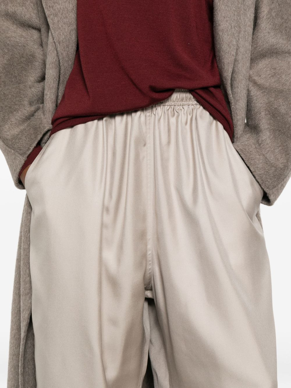 elastic-waist palazzo pants - 5