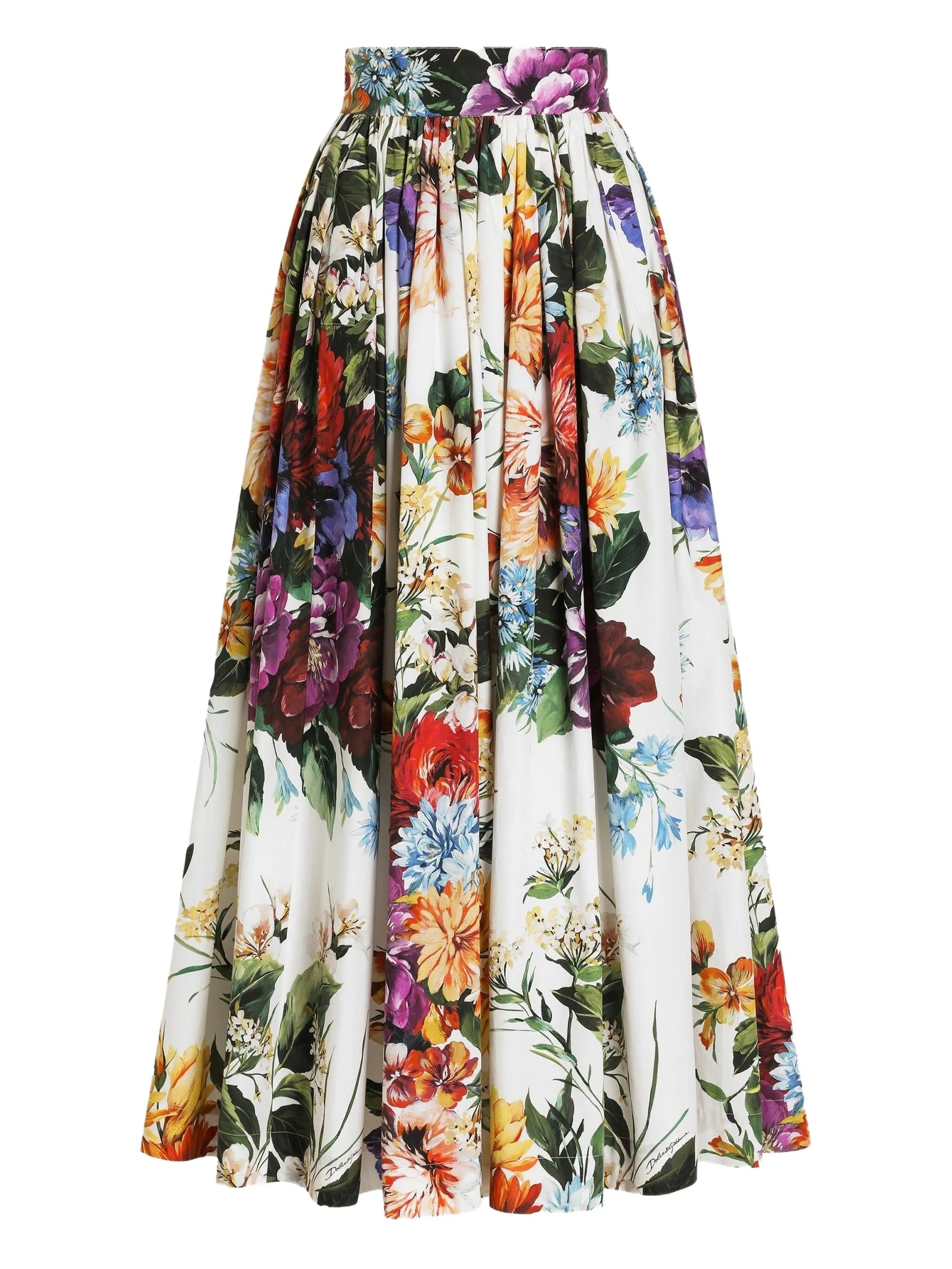 Floral-print Maxi Skirt - 1