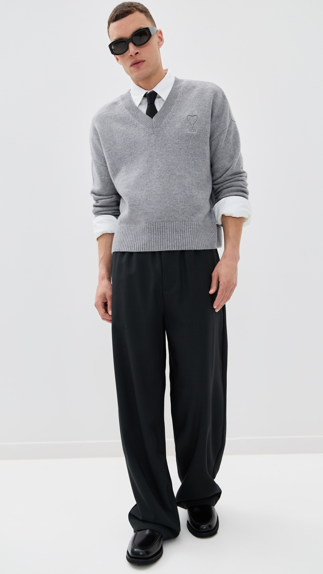 Wool and Cashmere Knit Sweater - 4
