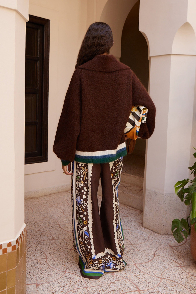Maroc Zip Up Knit Cardigan 4