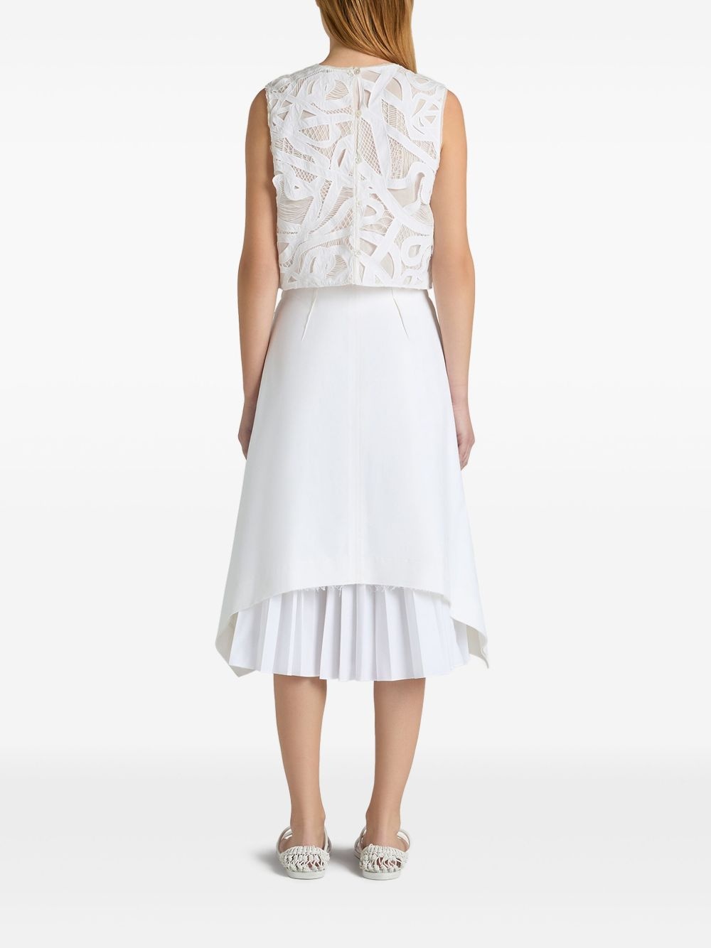 lace-detailing top - 3