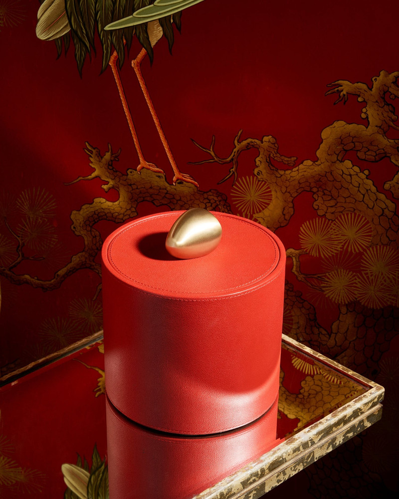 ASSOULINE Pebble Trinket Box - Red outlook