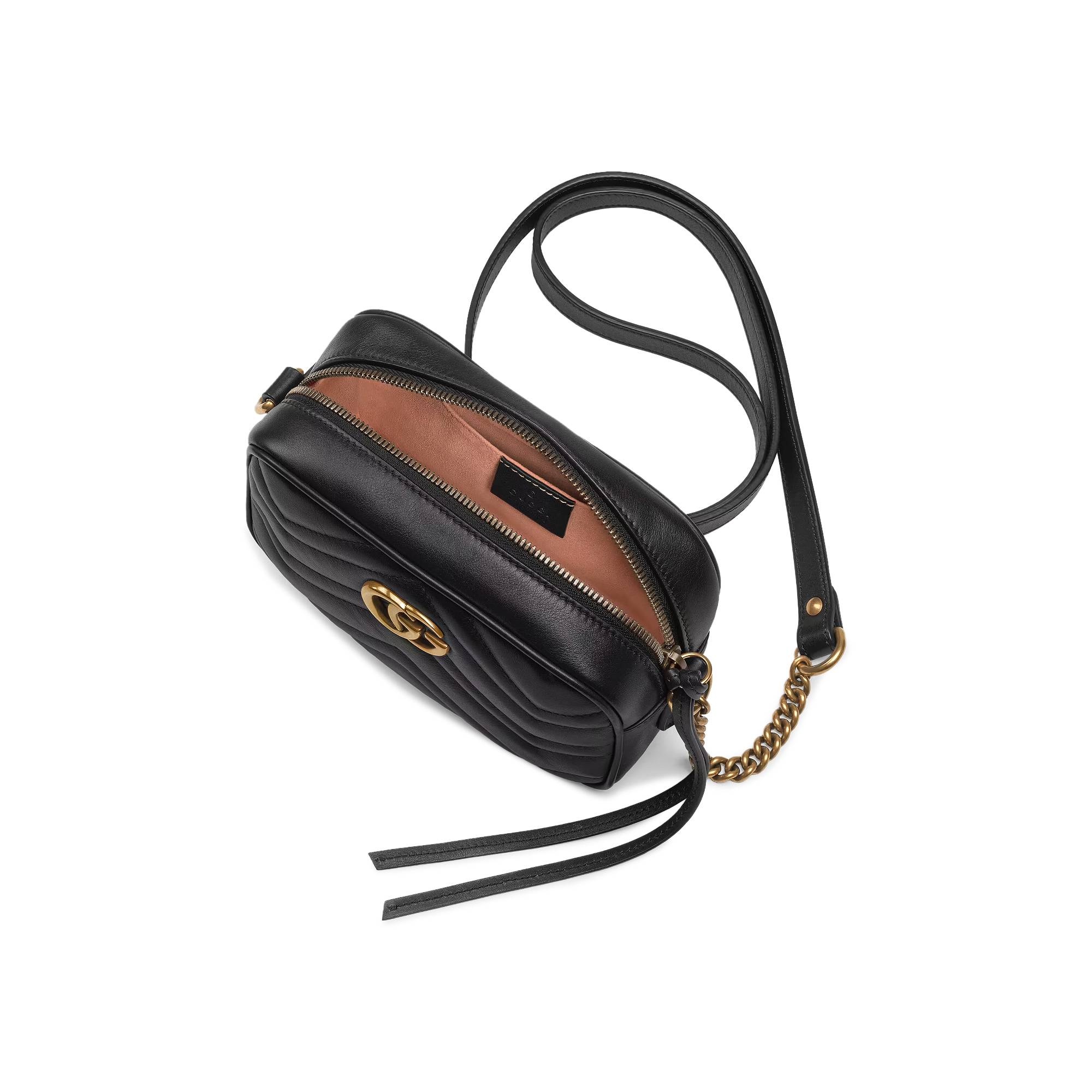 Gucci GG Marmont Matelassé Mini Bag 'Nero' - 3