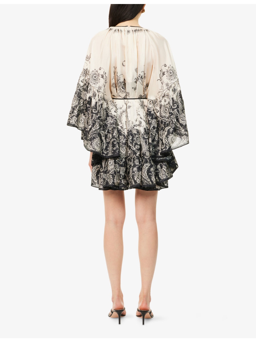 Rhiannon Lantern Silk Mini Dress - 4