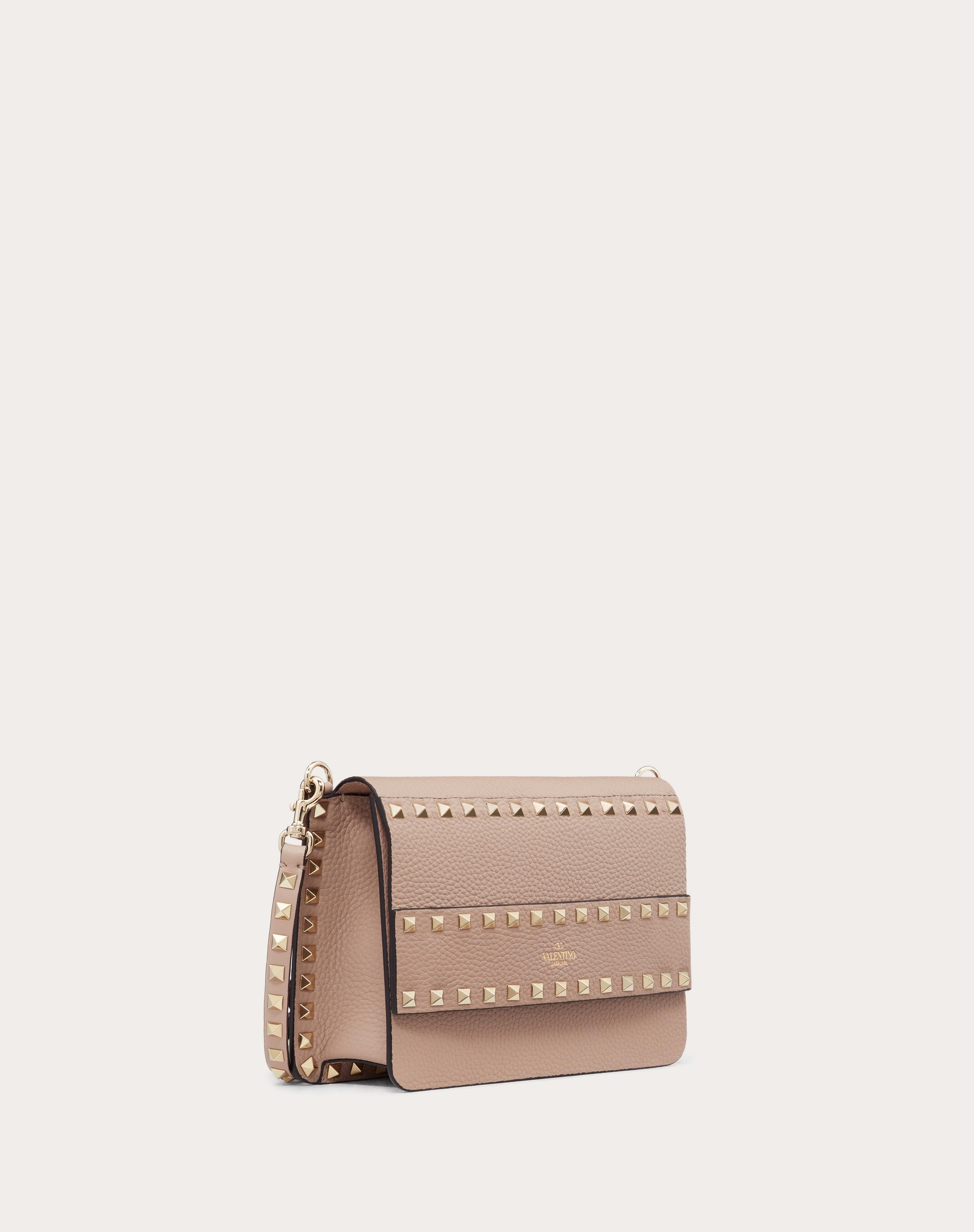 SMALL ROCKSTUD GRAINY CALFSKIN CROSSBODY BAG - 2