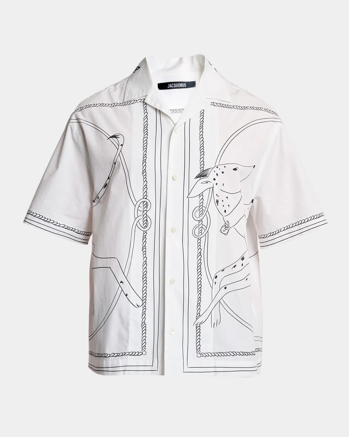 Men's The Jean Dog-Print Cotton Camp Shirt - 1