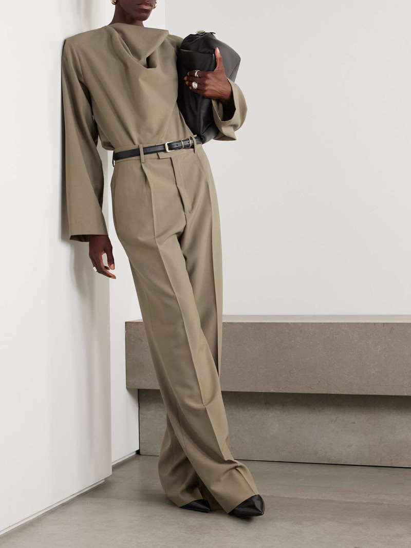 RÓHE Pleated wool wide-leg pants outlook