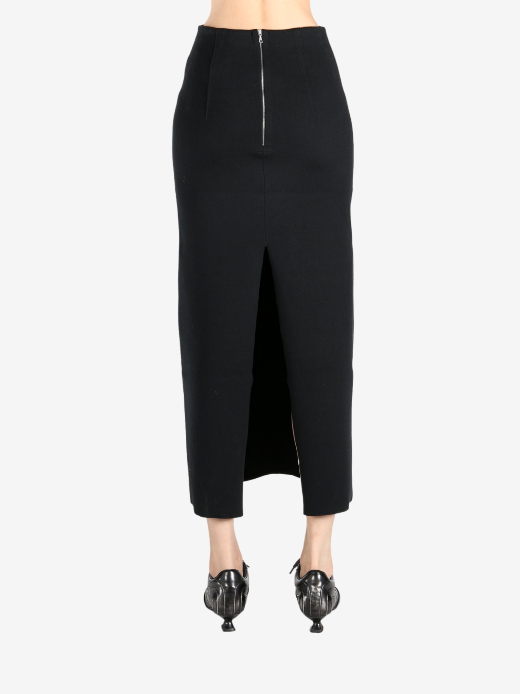 AURALEE - Women Cotton Silk Stretch Double Face Knit Skirt - 3