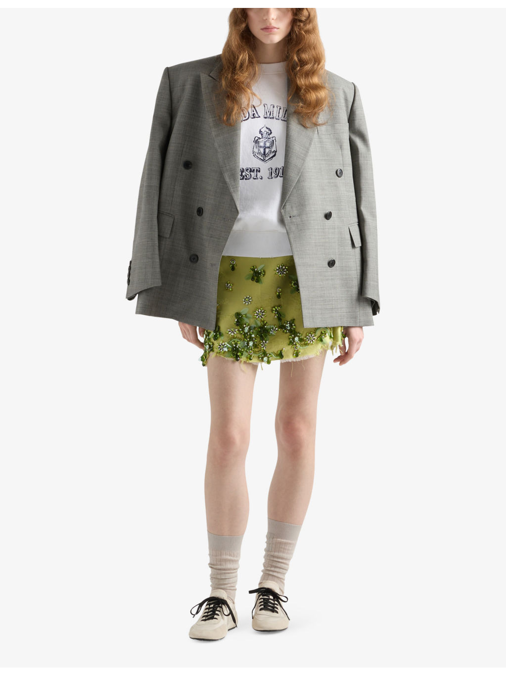 Round-neck branded-print cotton-jersey sweatshirt - 2