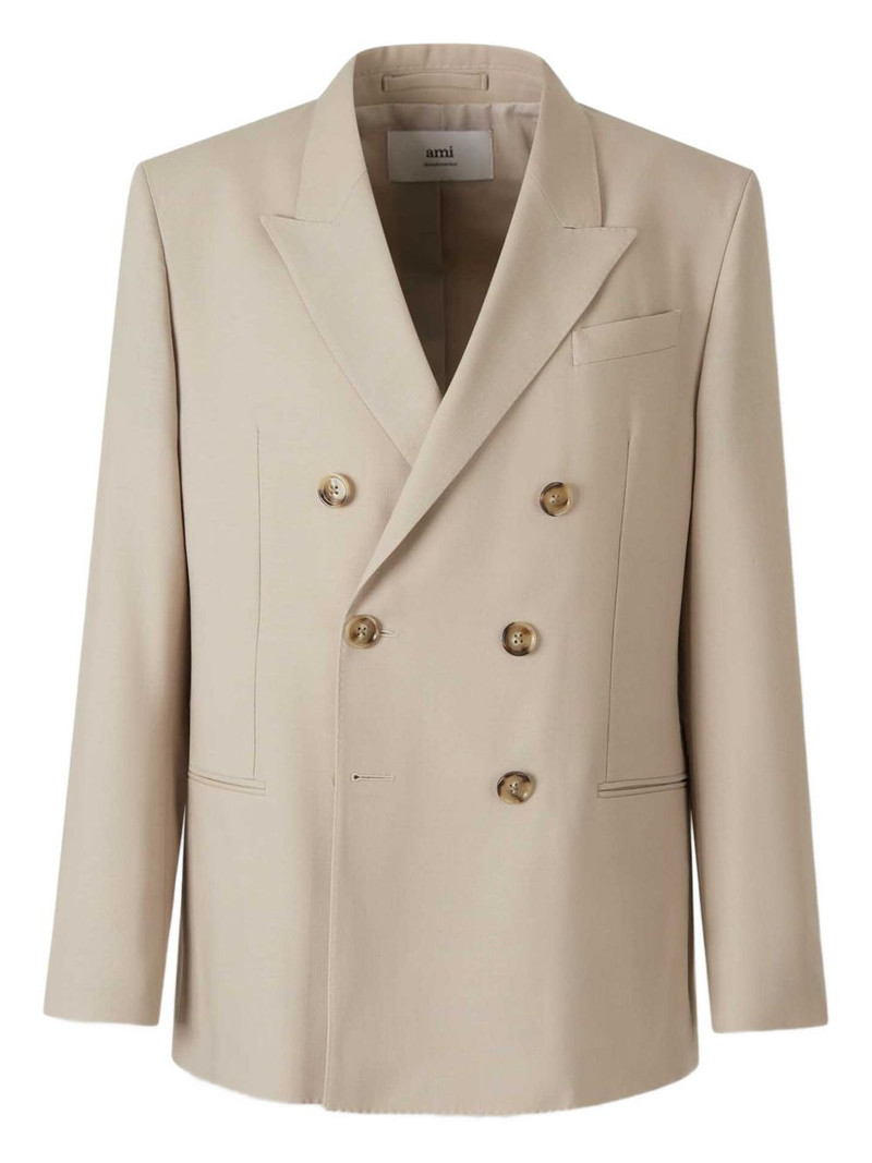 double-breasted wool blazer 1