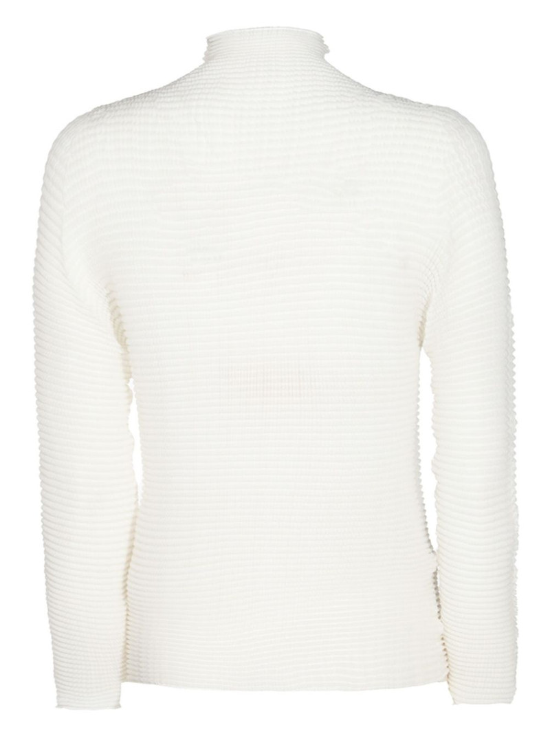 ISSEY MIYAKE plissé-effect jumper outlook