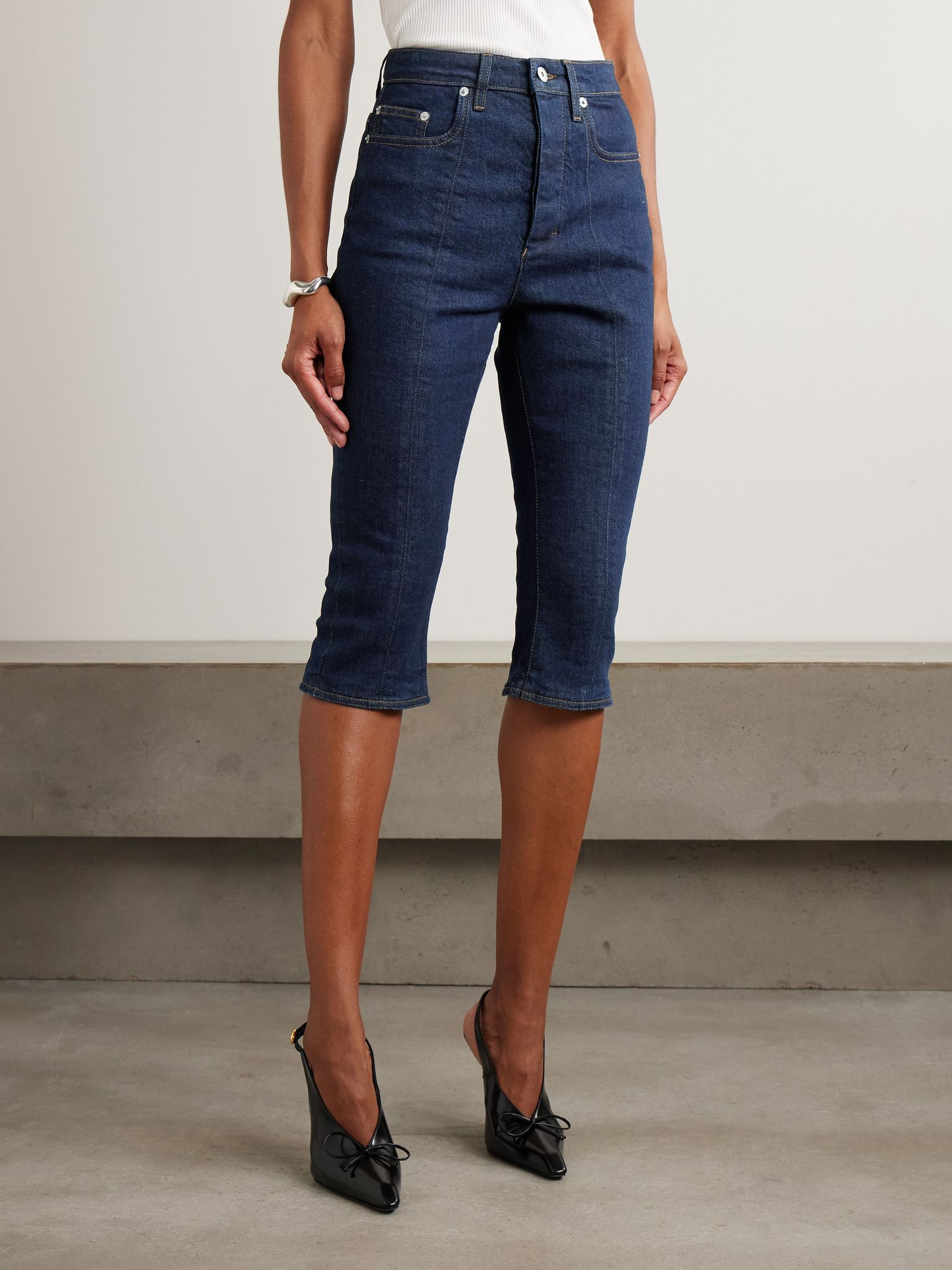 Capri de-Nîmes denim shorts Dark denim - 3