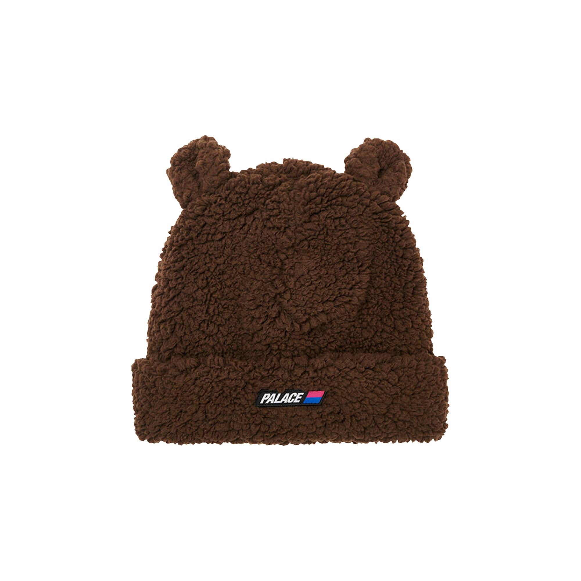 PALACE Palace Fuzzy Ear Beanie 'Brown' | REVERSIBLE