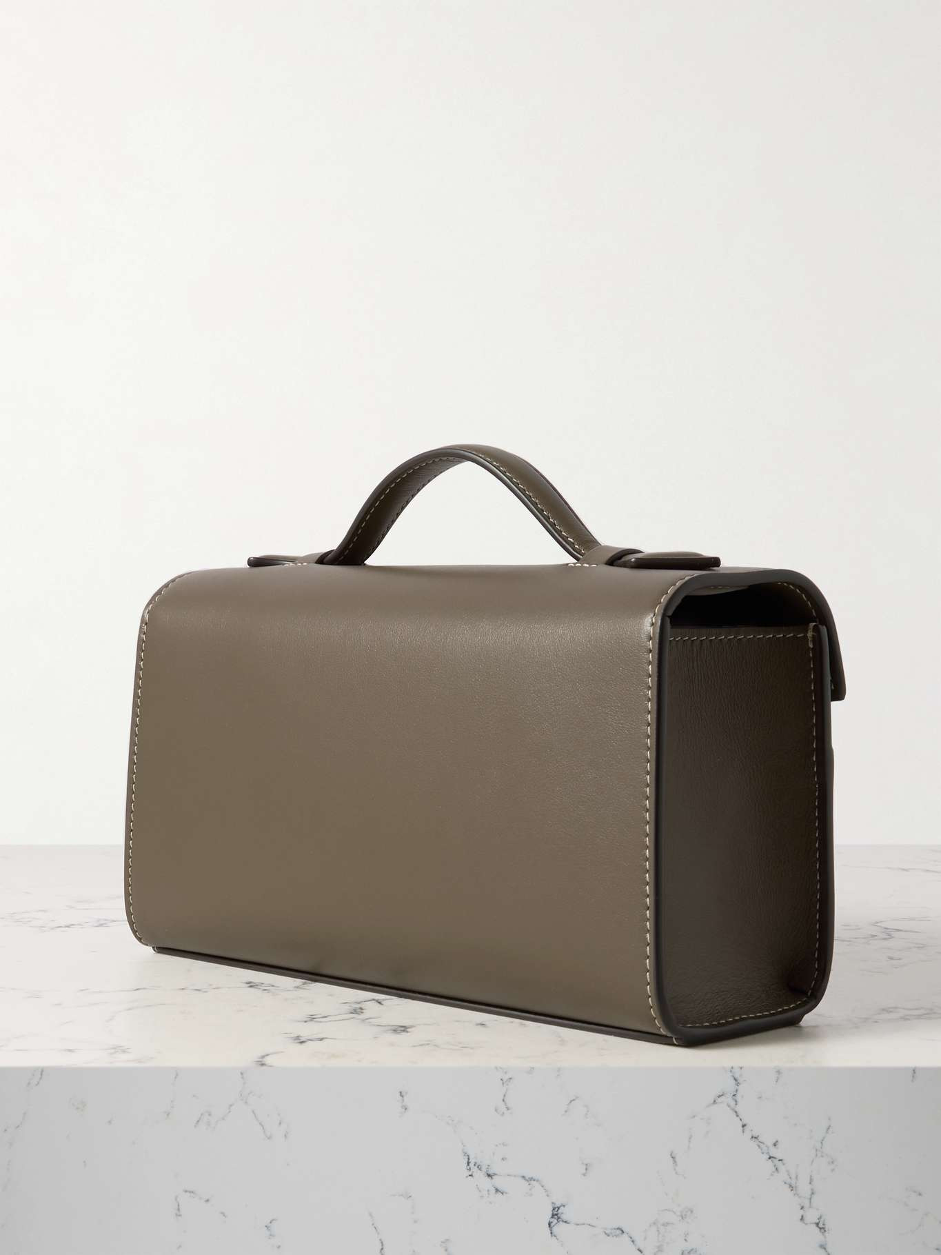 Symmetry Pochette leather tote Dark brown - 3