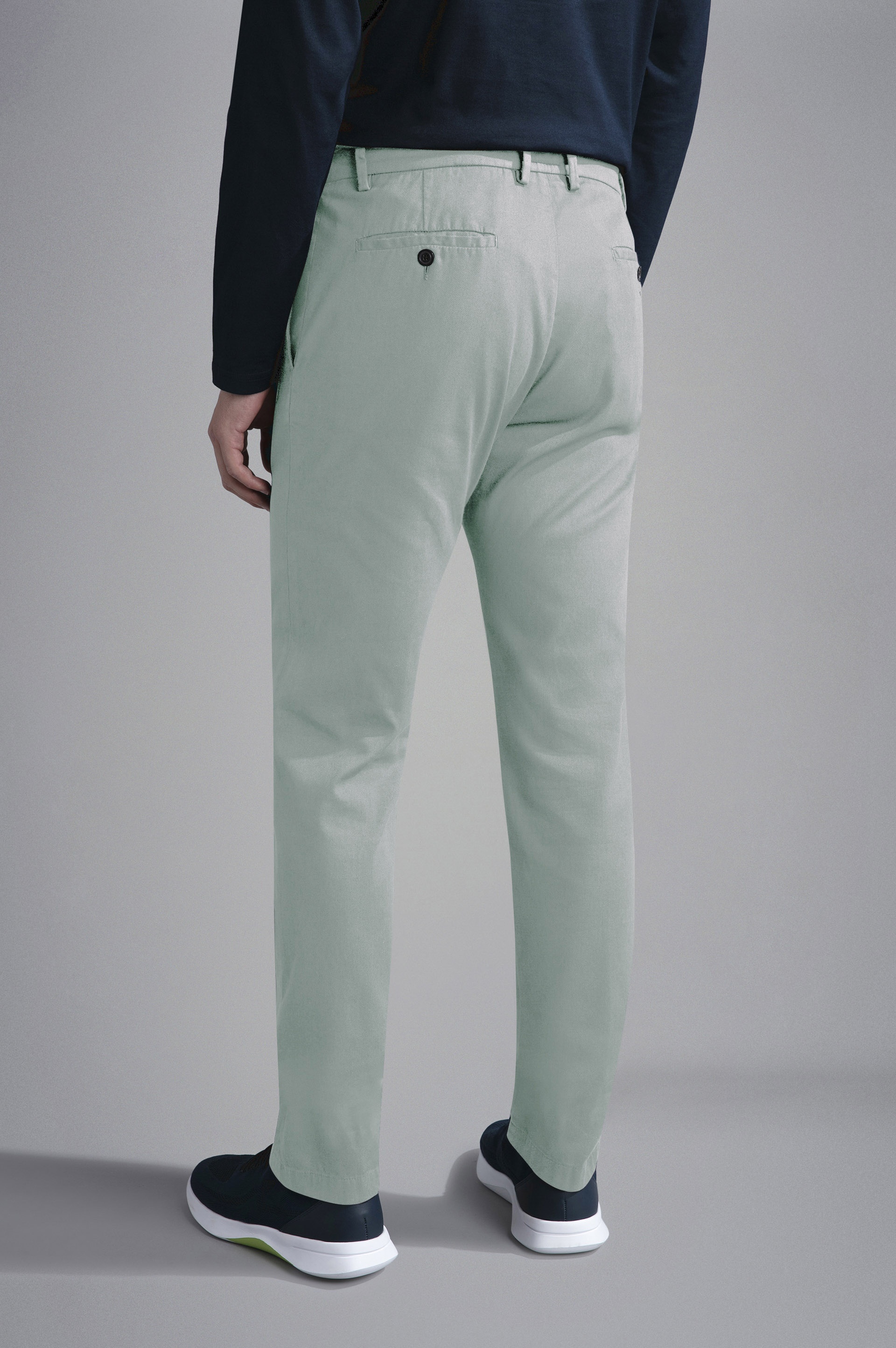 COTTON STRETCH CHINO TROUSERS - 3