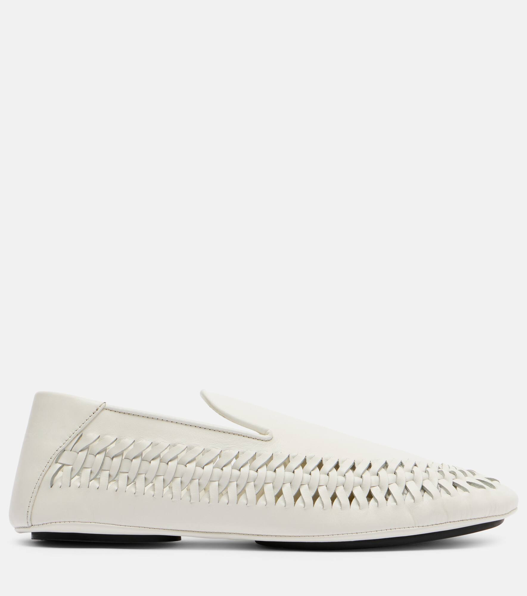 Whip leather loafers - 4