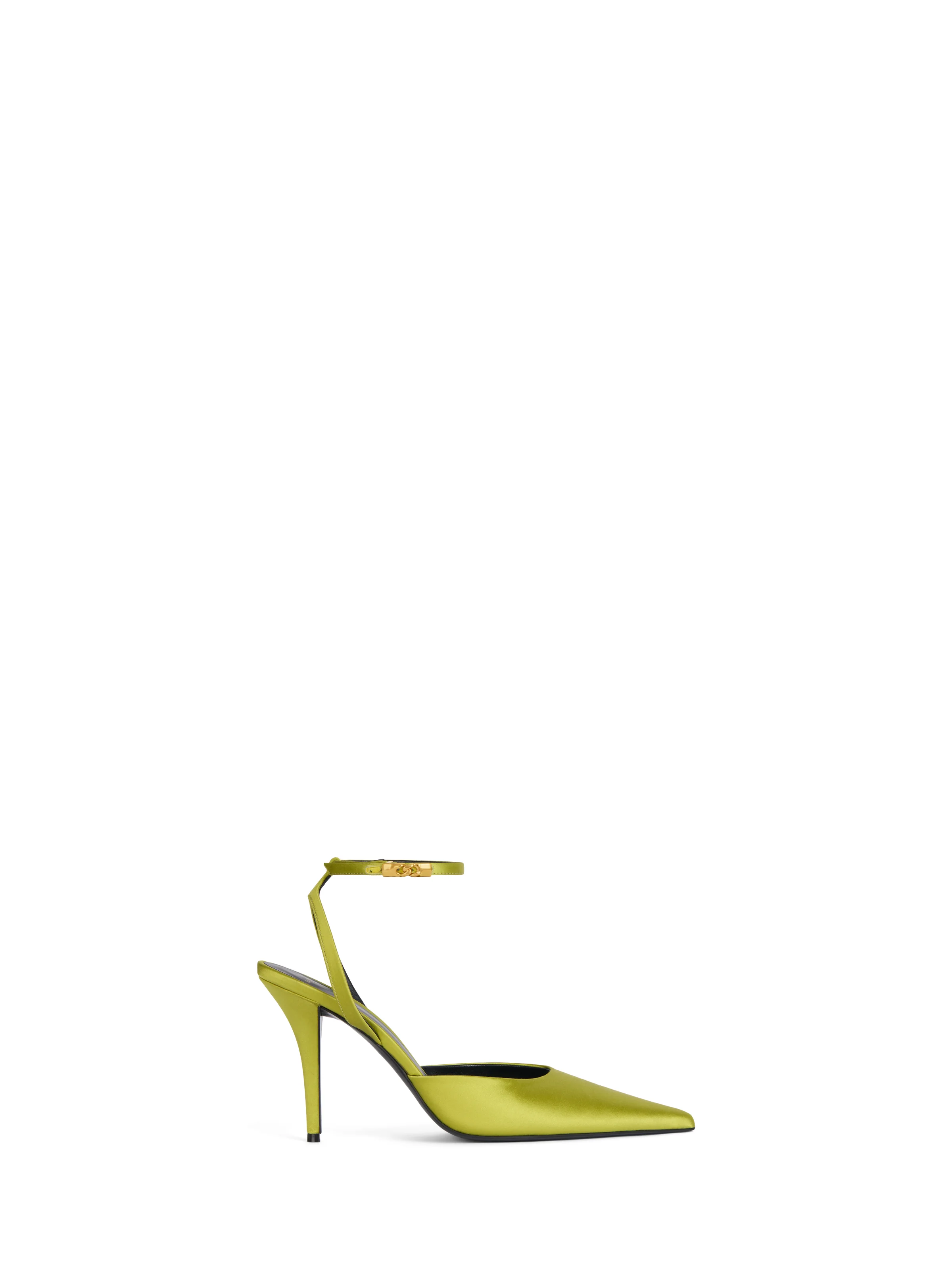 Satin strappy pumps - 1