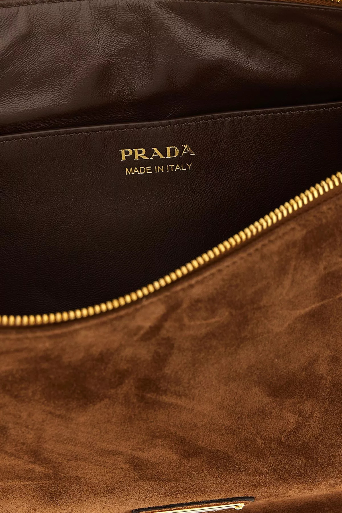 'Prada Demi-Lune' large shoulder bag - 5
