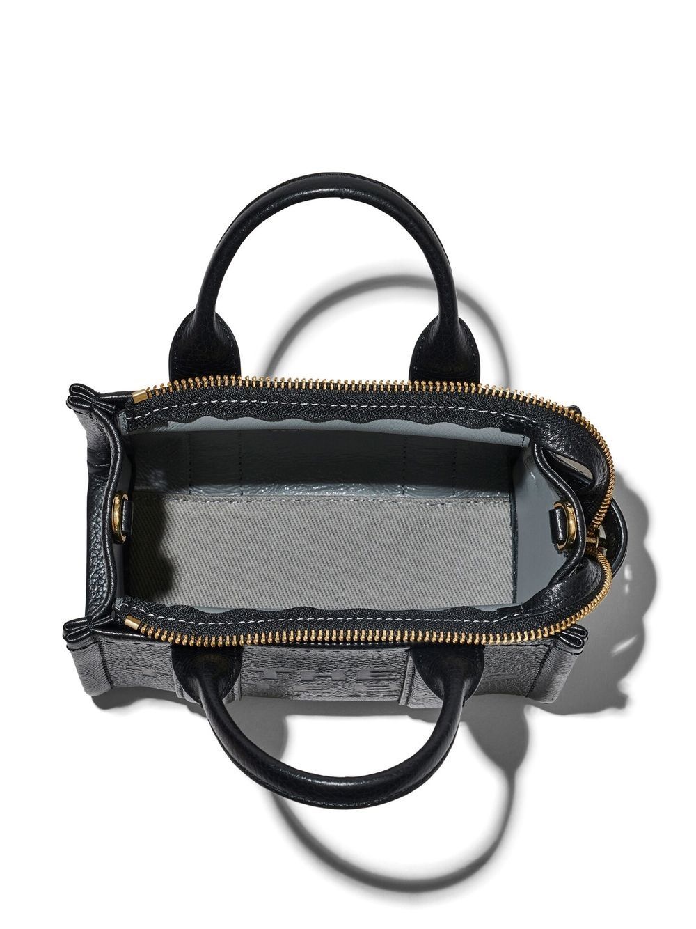 micro The Leather tote bag - 6