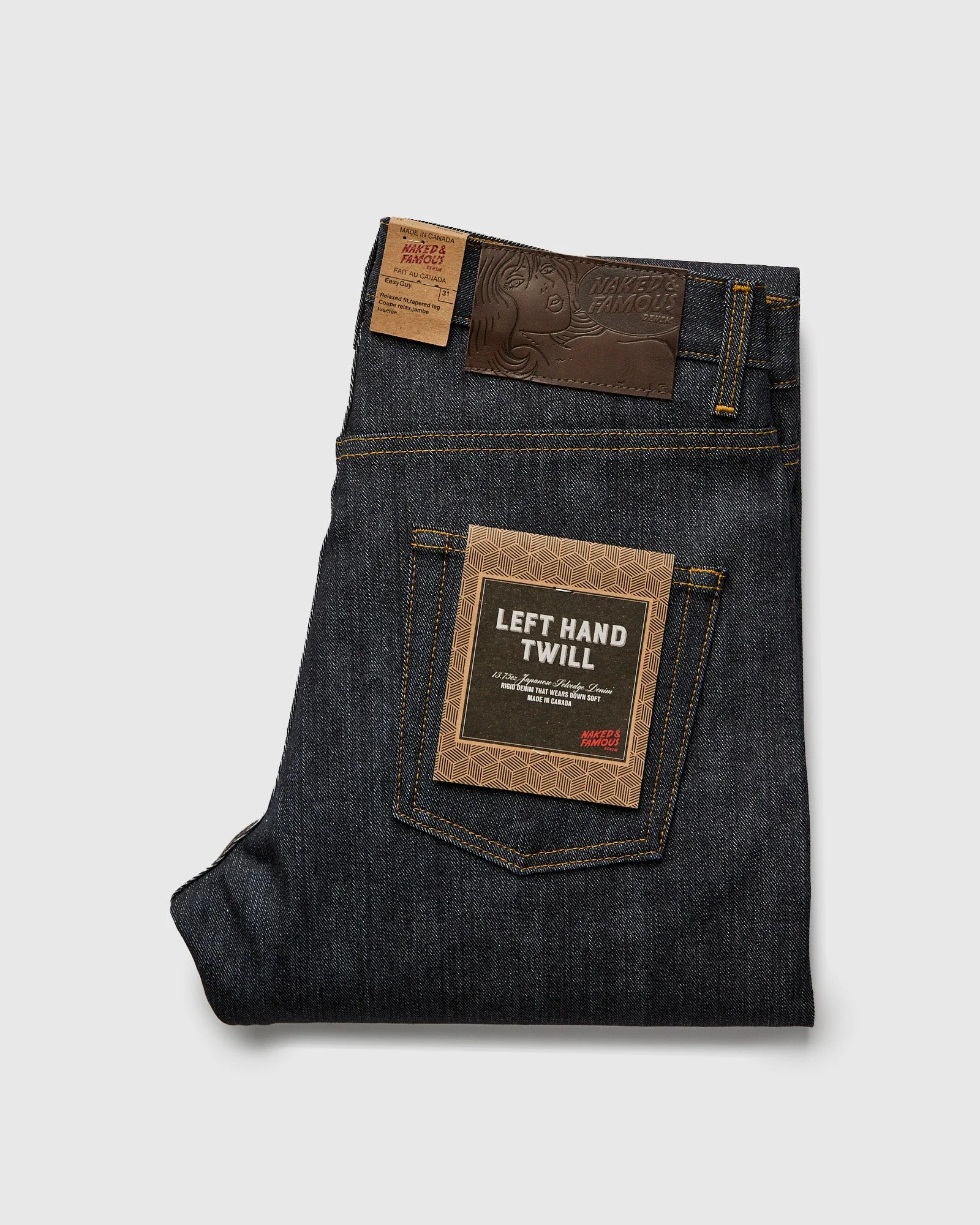 "Left Hand Twill" 13.75oz Selvedge Denim - Easy Guy Fit - 1