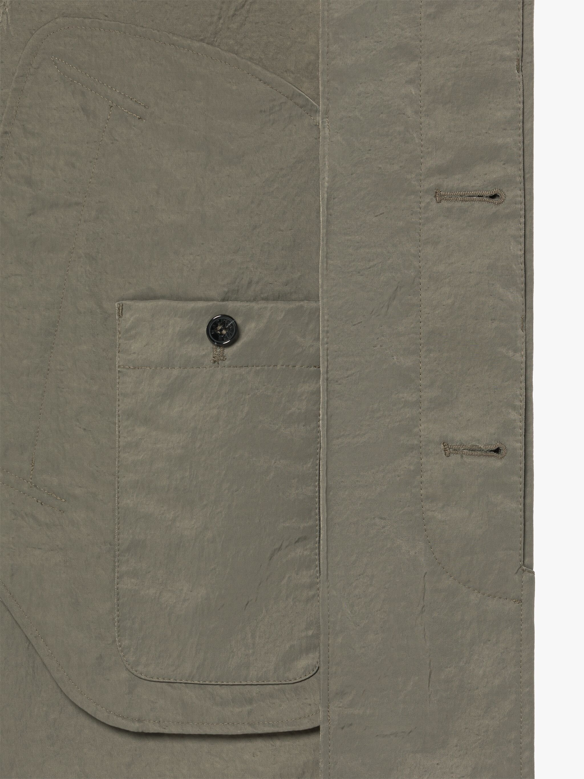 GONVILLE ARMY GREEN NYLON COAT - 6