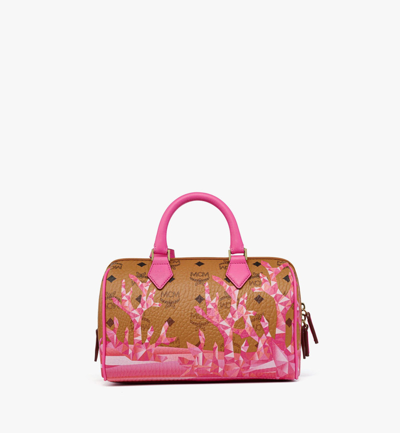 Ella Boston Bag in Cubic Coral Visetos 4