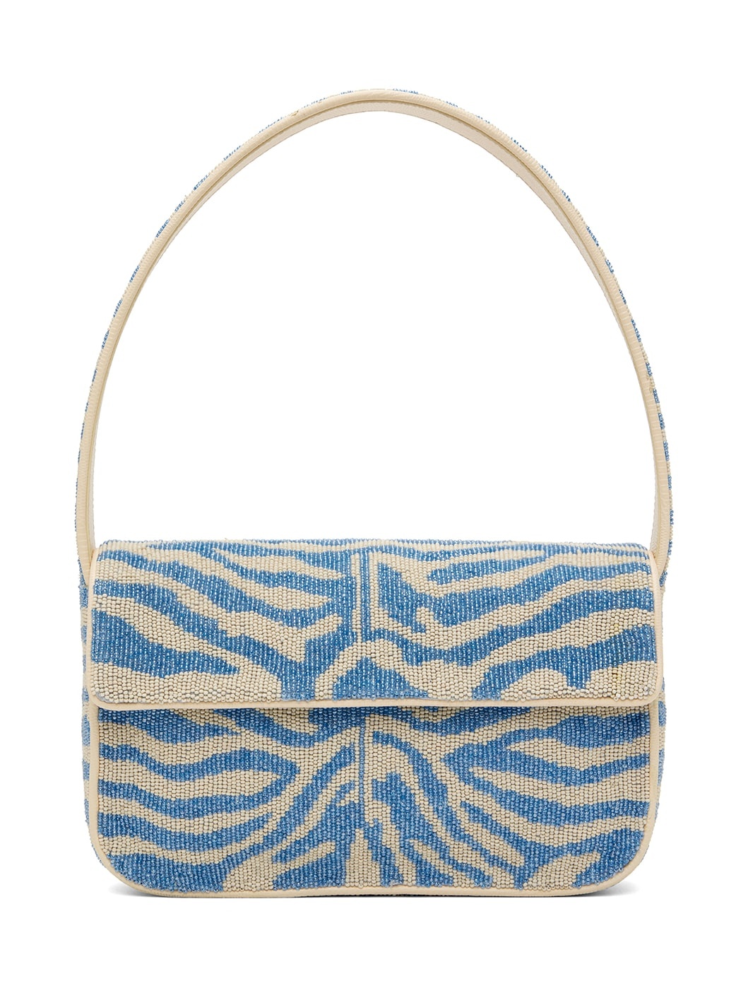 Blue & Off-White Tommy Beaded Bag - 1