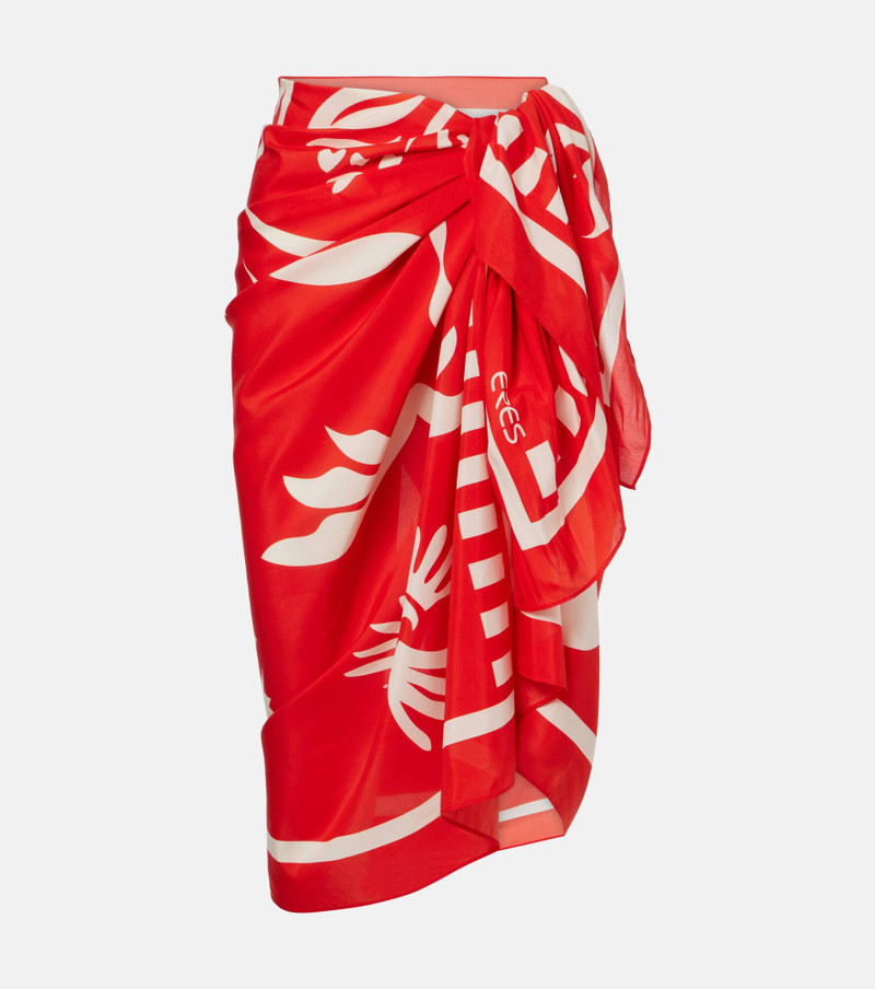 Mandara cotton and silk beach cover-up 1