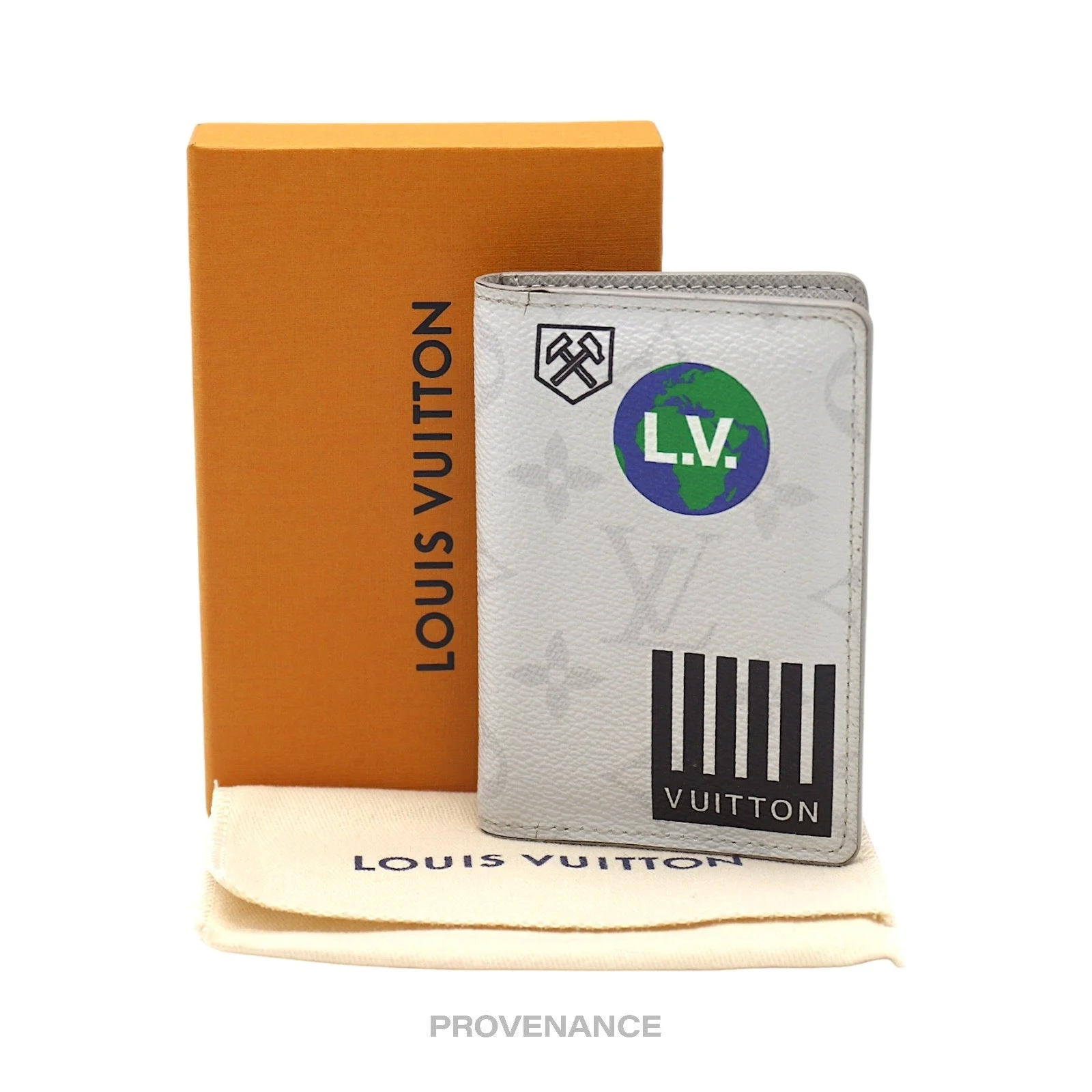 Louis Vuitton Pocket Organizer Wallet - Antarctica Logos - 1