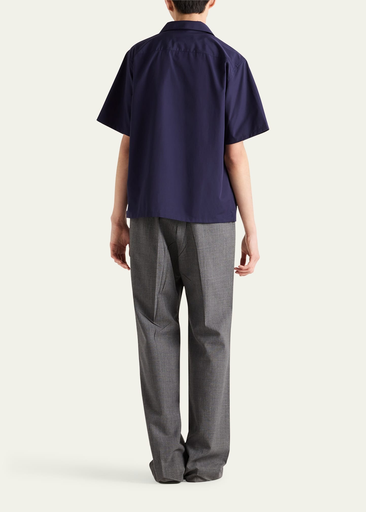 Men's Solid Bowling Shirt - 3