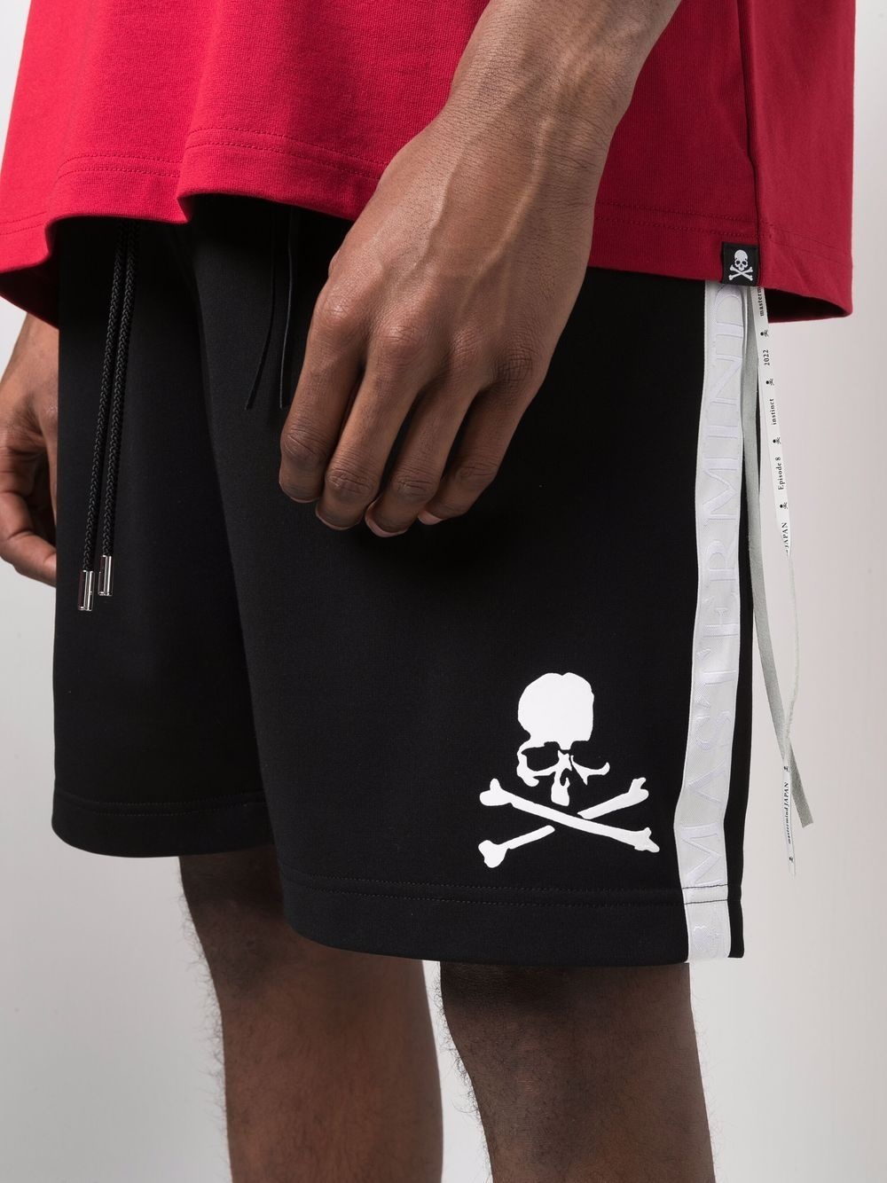 skull print shorts - 5