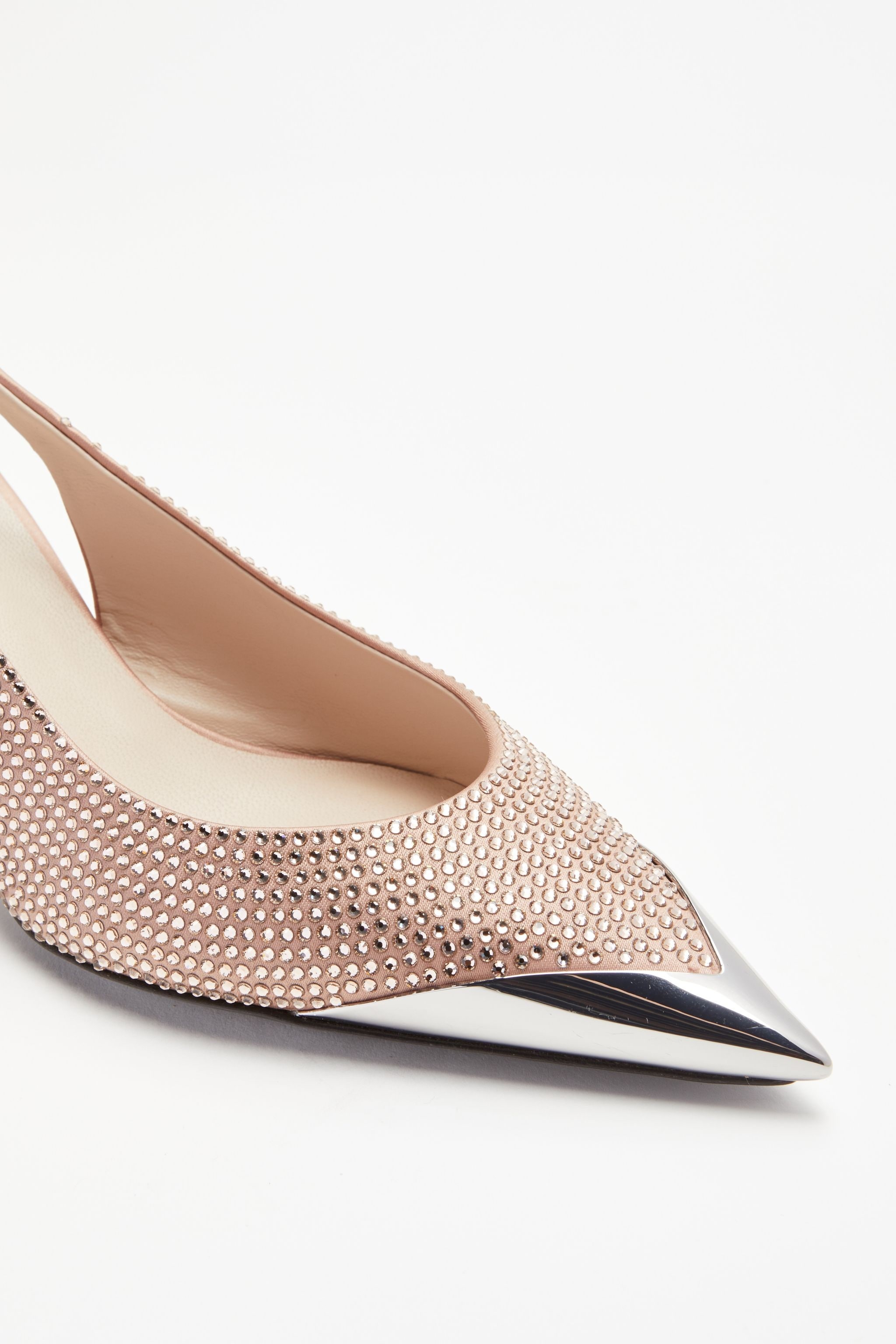 CRYSTAL-EMBELLISHED SLINGBACK PUMPS - 5