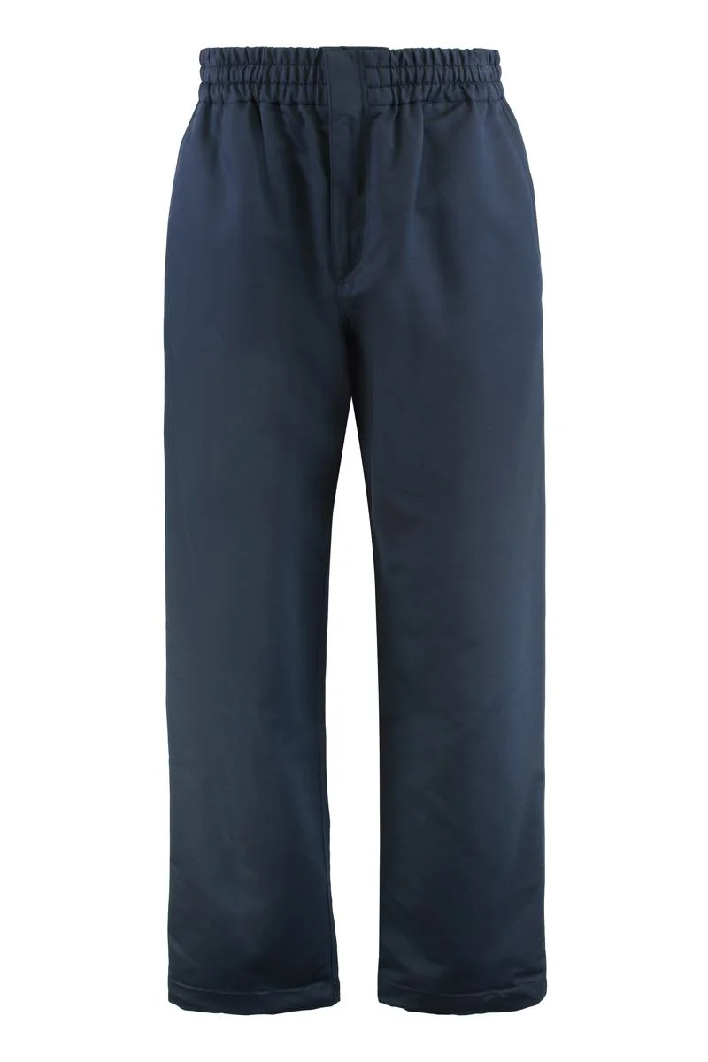 Bottega Veneta Silk And Cotton Twill Trousers - 1
