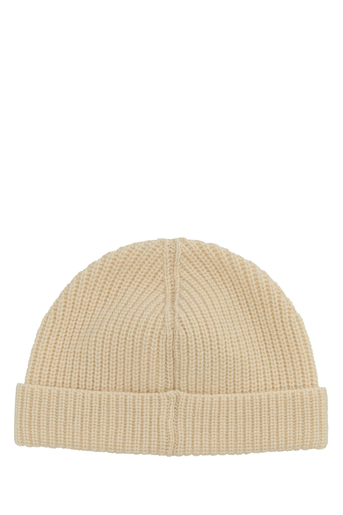 Sand cashmere beanie hat - 2